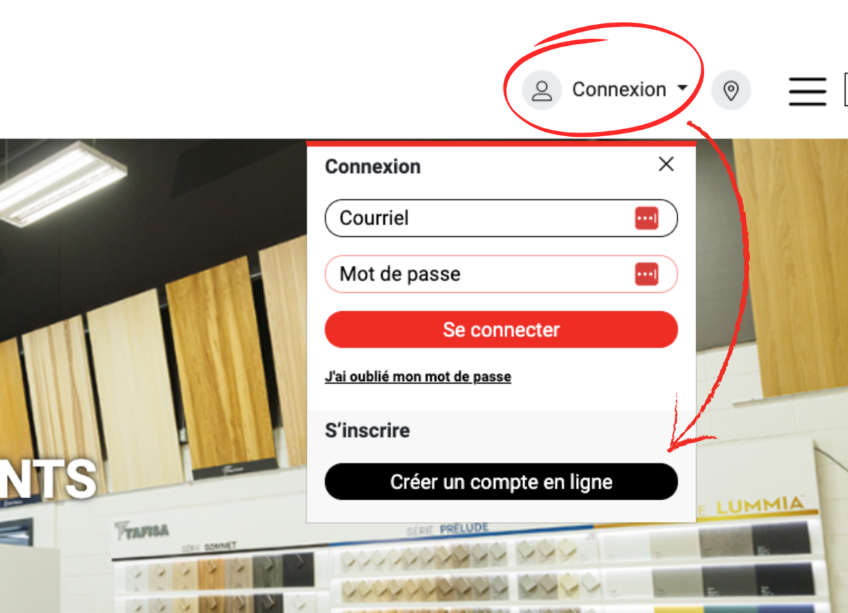 Comment créer un compte en ligne: