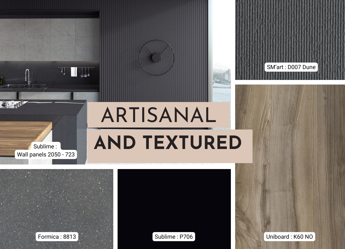 Artisanal and textured