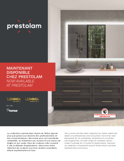 Flyer Prestolam - Collection Lummia _ 2025-11