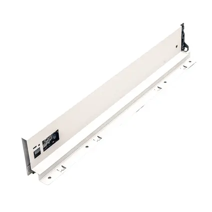 FGV Unilux, Drawer side profile, Left, System Height 88mm, Lenght 450mm, White finish. 450216.
