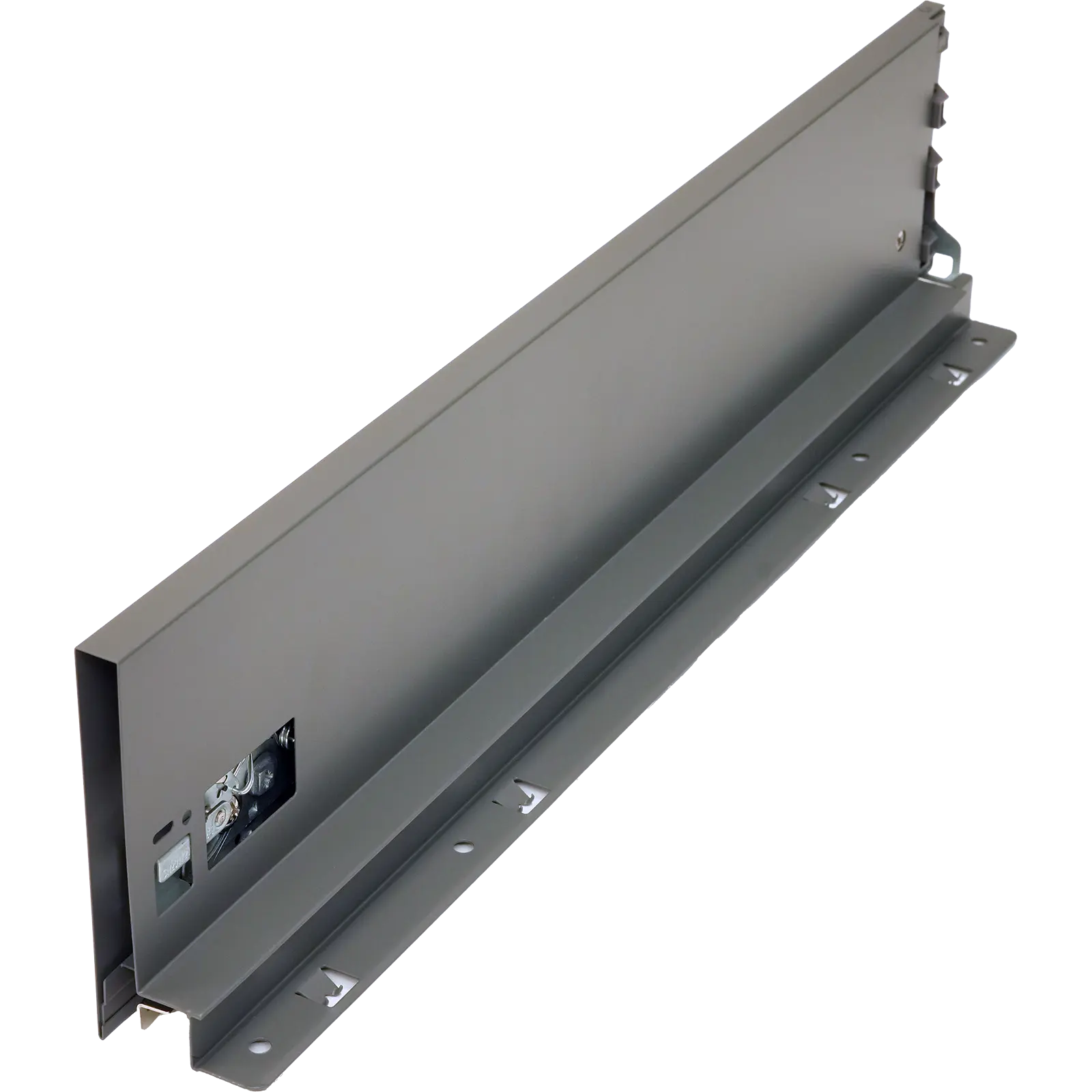 FGV Unilux, Drawer side profile, Left, System Height 120mm, Lenght 450mm, Anthracite finish. 450287.