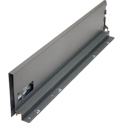 FGV Unilux, Drawer side profile, Left, System Height 120mm, Lenght 450mm, Anthracite finish. 450287.
