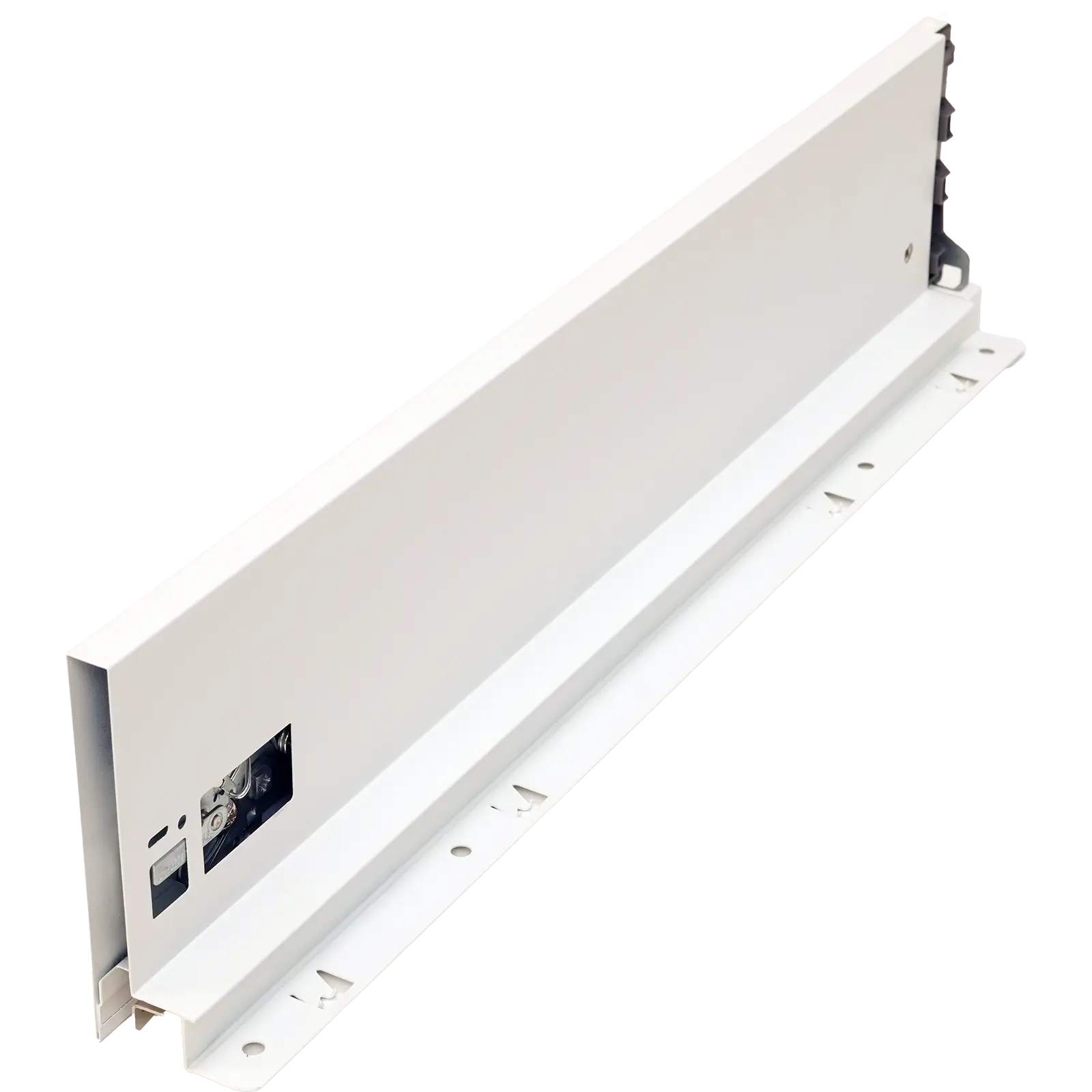 FGV Unilux, Drawer side profile, Left, System Height 120mm, Lenght 550mm, White finish. 450307.
