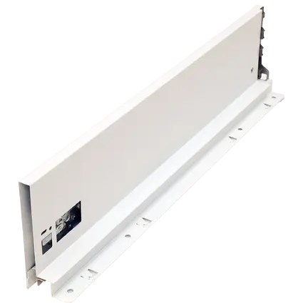 FGV Unilux, Drawer side profile, Left, System Height 120mm, Lenght 550mm, White finish. 450307.