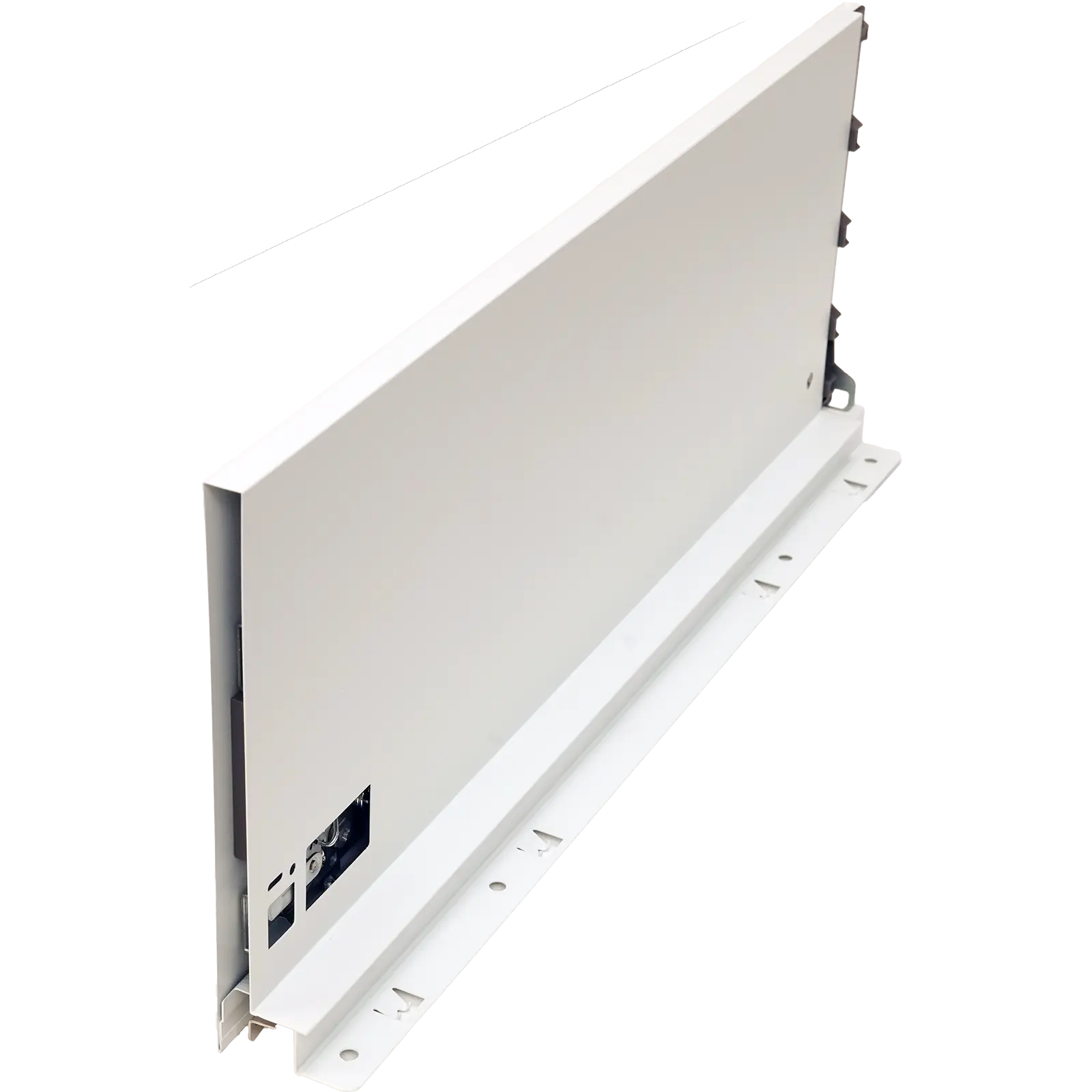 FGV Unilux, Drawer side profile, Left, System Height 203mm, Lenght 500mm, White finish. 450302.