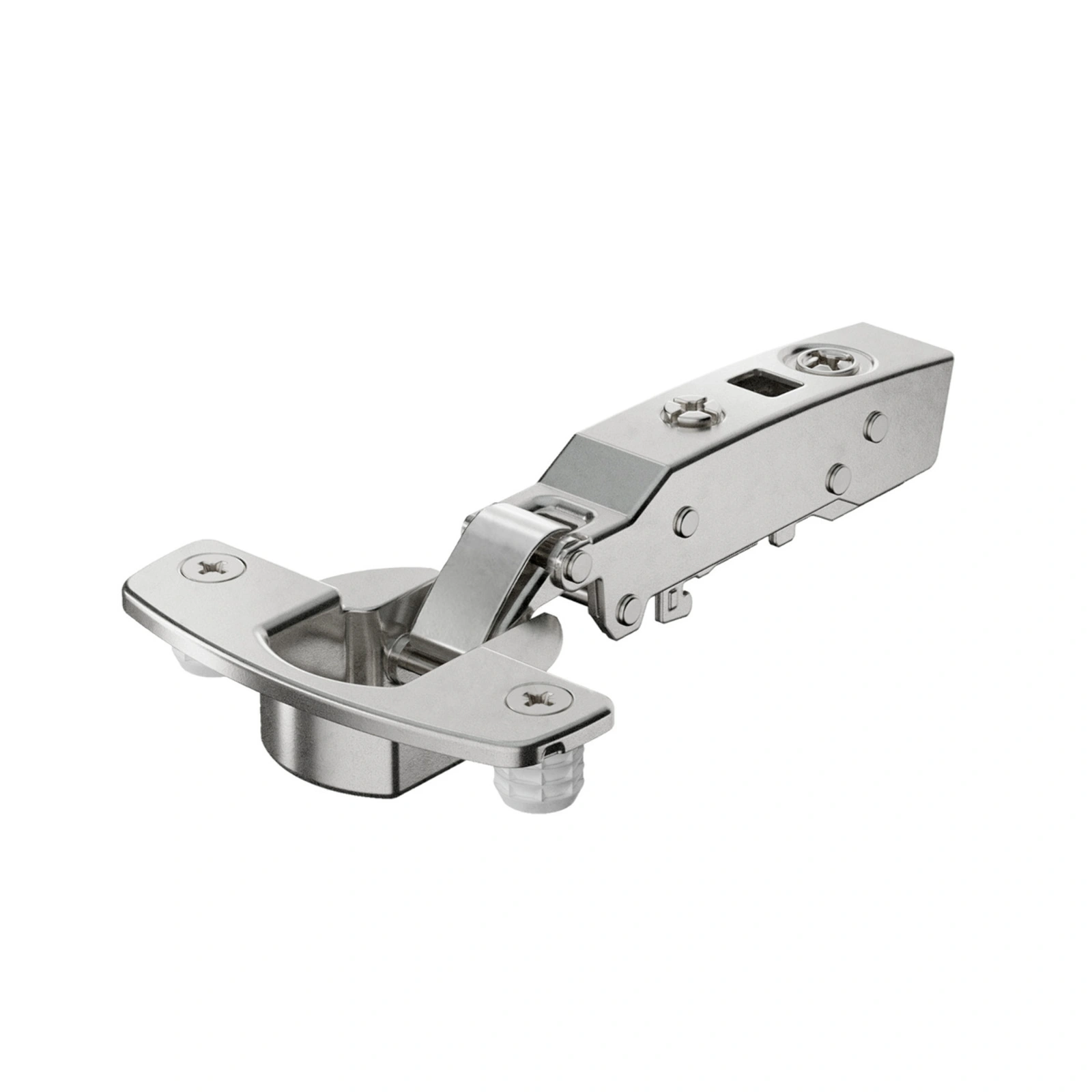 Hinge Sensys 8631i, with integrated silent system, with integrated silent system, Full overlay, with press-in, TH53 cup, with 95° opening angle. 462719.