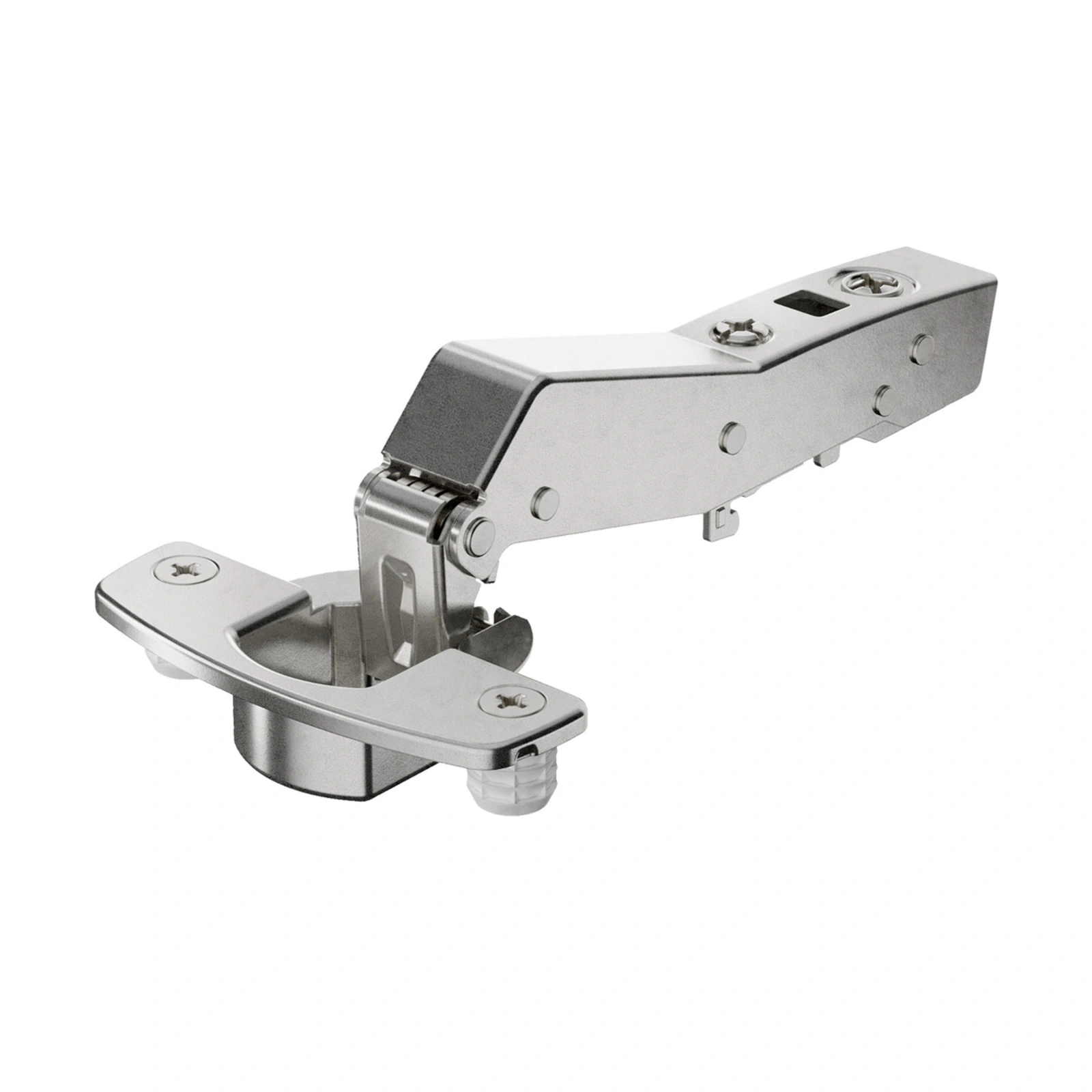 Hinge Sensys 8639i W45, with integrated silent system, with integrated silent system, Full overlay, with press-in, TH53 cup, with 95° opening angle. 461722.