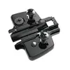 Mounting plates Cross with Direct height adjustment, with Euro screws, Black 0mm. 464456.
