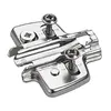 Mounting plates Cross with Direct height adjustment, with chipboard screws, 0mm. 461745.
