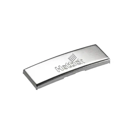 Caps for Cups / Hinges, Sensys Hinge-Arm Cover Cap (with Hettich's Logo), Nickel finish