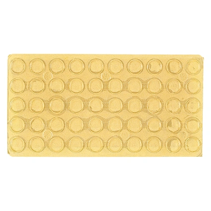 Door damper for sticking-on, Transparent plastic, 8mm,  Plastic finish