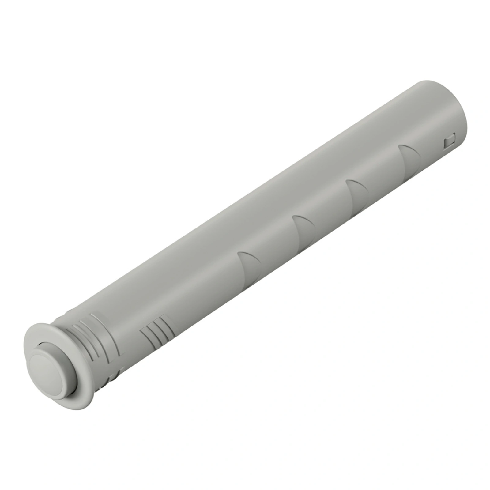 Push to Open Pin, for Drilling-in, Long travel,  Light gray finish. 463590.