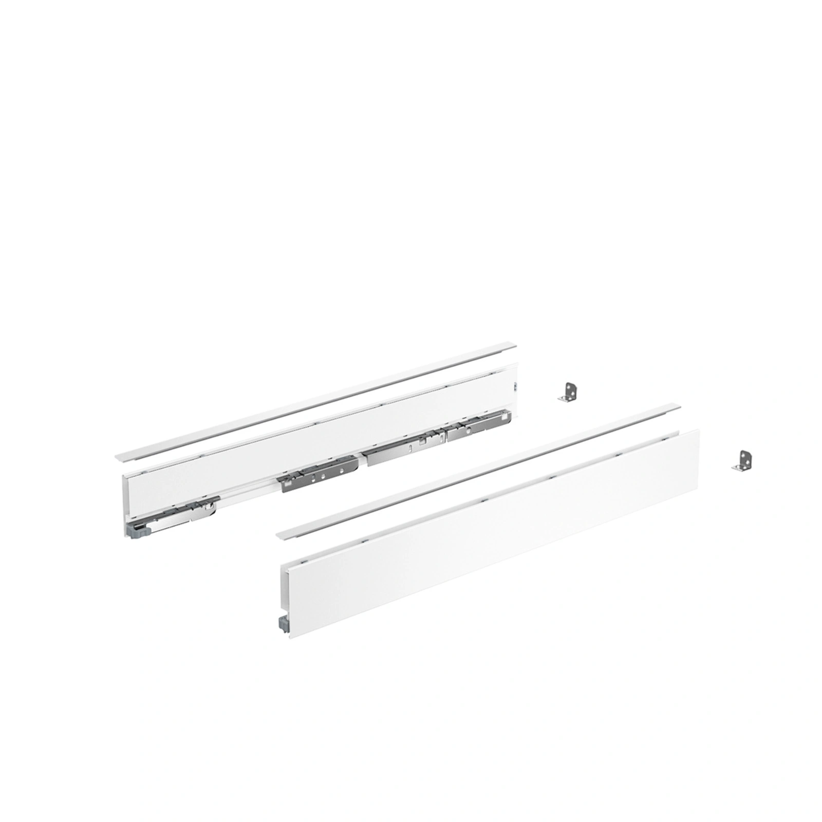 AvanTech YOU, Kit drawer side profile without front attachment (Ordered serarately), System Height 101mm, Lenght 450mm, Anthracite finish. 465616.