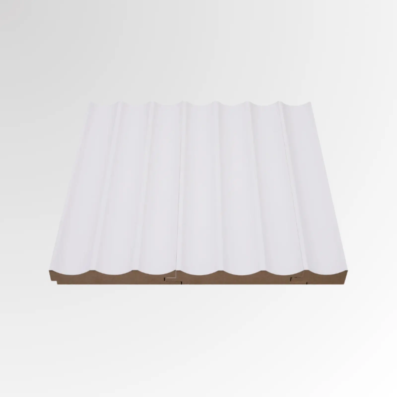 Sublime Wall profile, 734 White, Supermat finish, model  modèle 2050-A, 18mm x 140mm x 2800mm, per Unit. 814613.