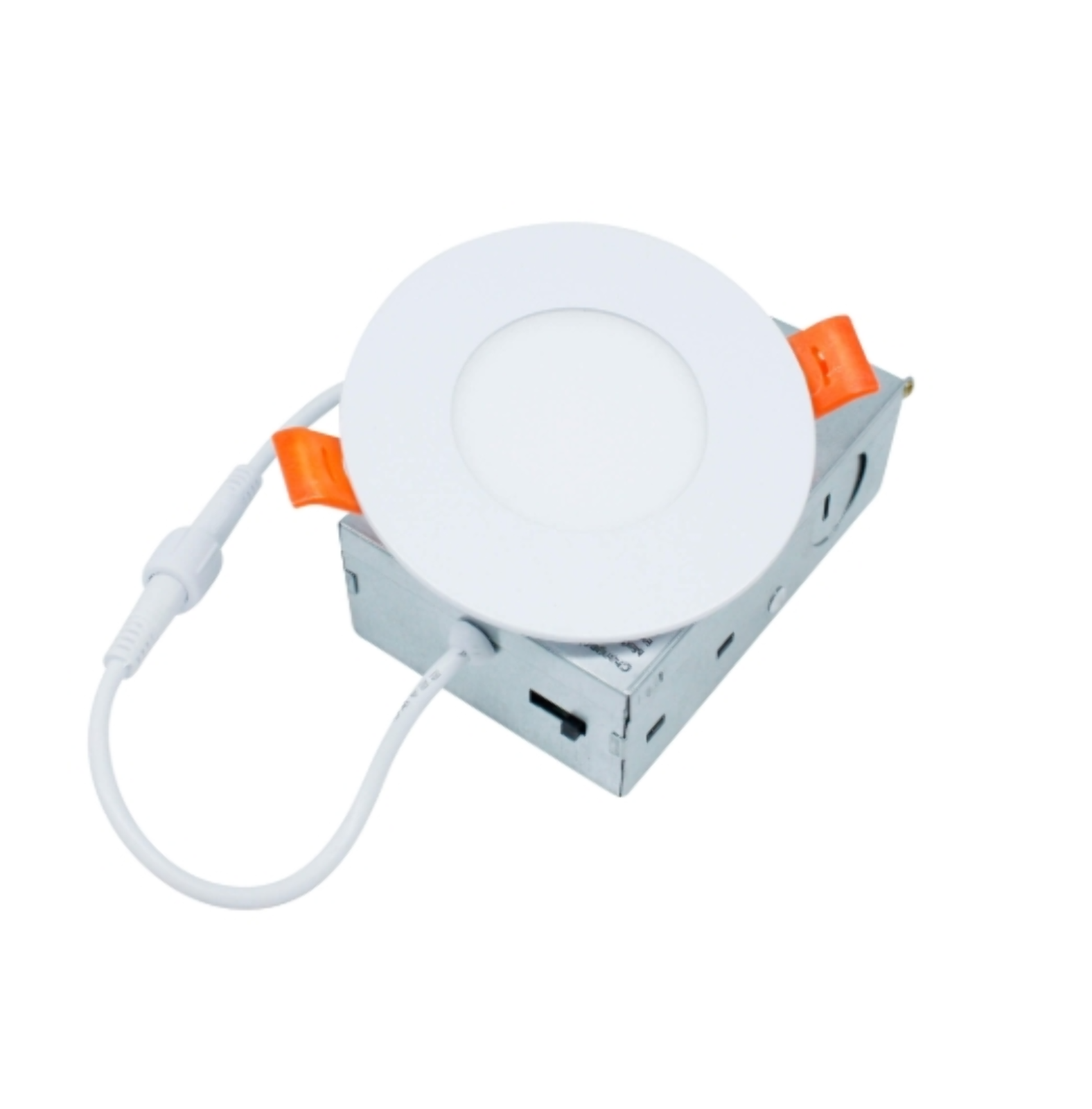 Slim recessed, dimmable, 120vAC, IP65, 3", 7W, White finish. 830728.
