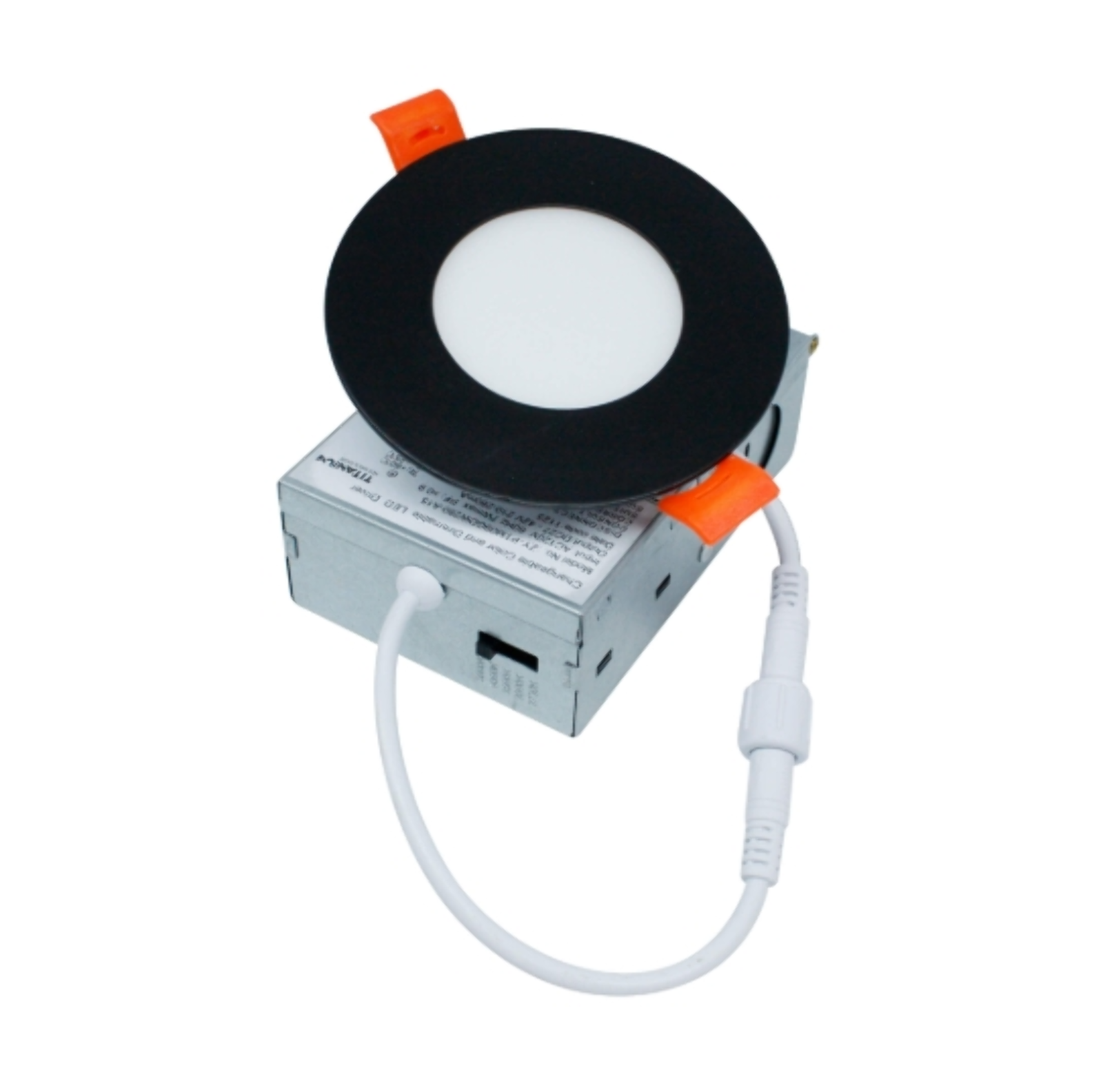 Slim recessed, dimmable, 120vAC, IP65, 3", 7W, Black finish. 830727.