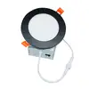 Slim recessed, dimmable, 120vAC, IP65, 4", 9W, Black finish. 830729.