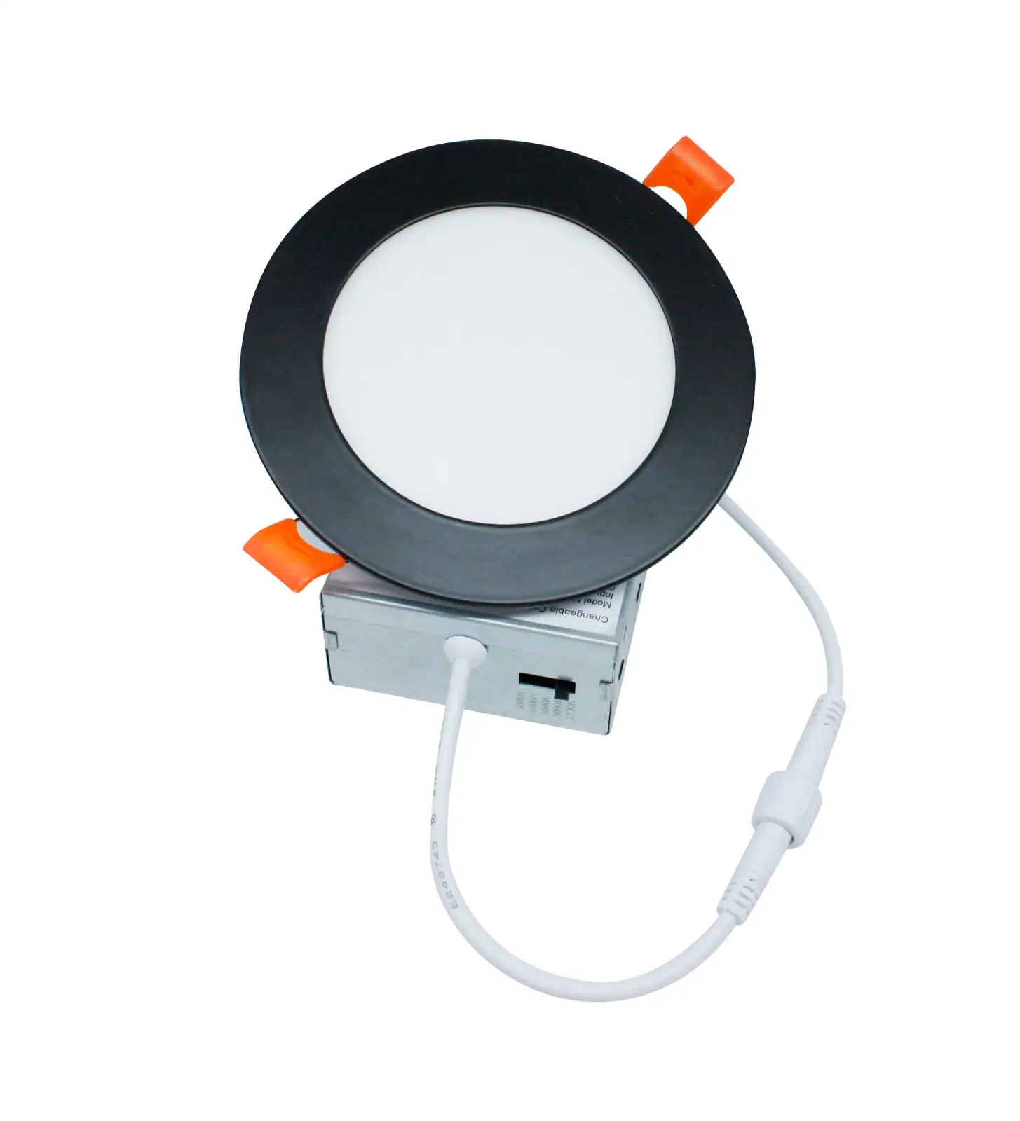Slim recessed, dimmable, 120vAC, IP65, 4", 9W, Black finish. 830729.