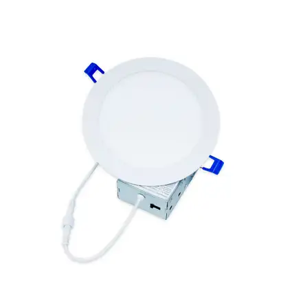 Slim recessed, dimmable, 120vAC, IP65, 6", 12W, White finish