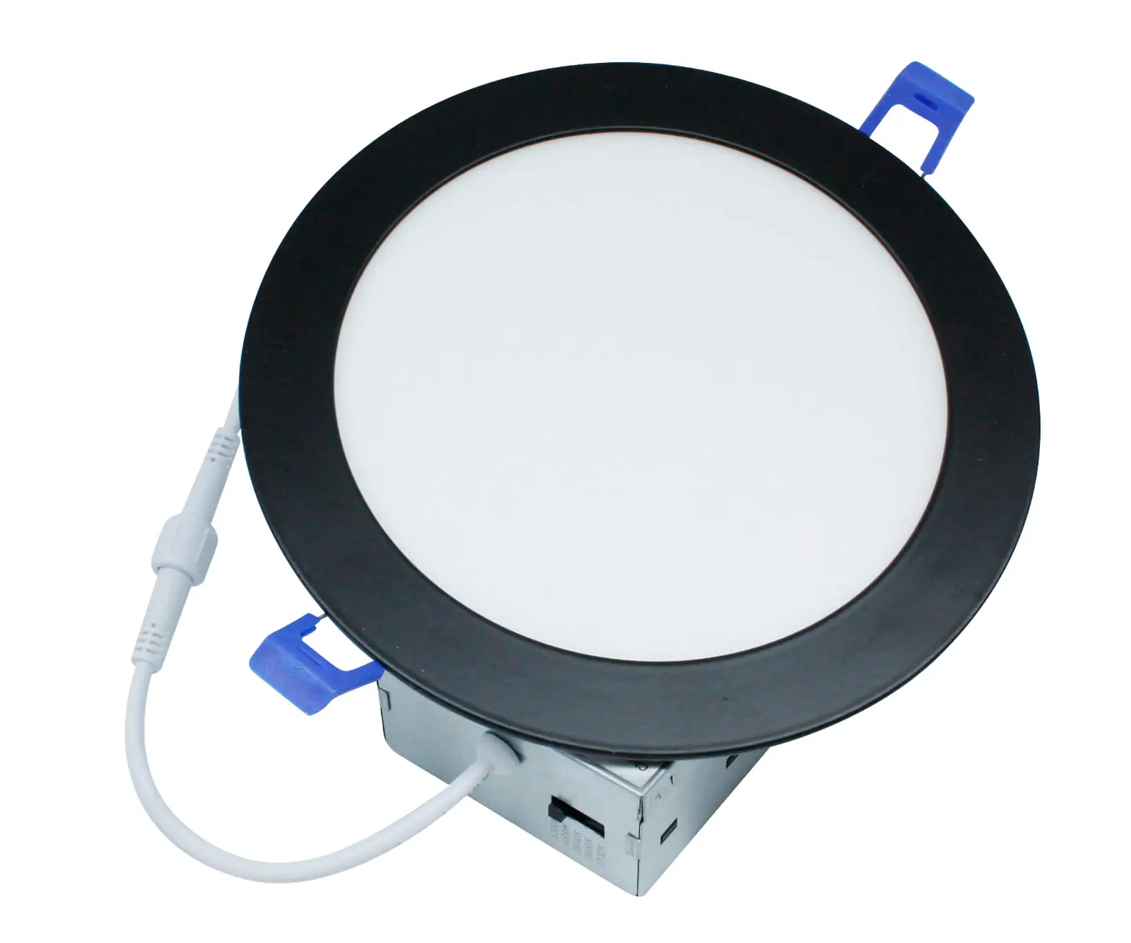 Slim recessed, dimmable, 120vAC, IP65, 6", 12W, Black finish. 830731.