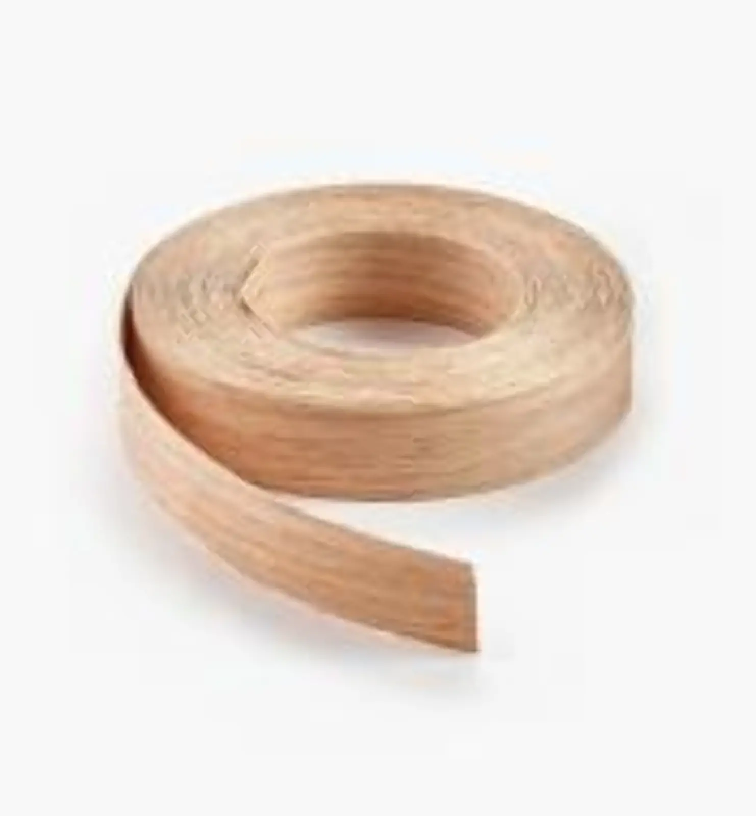 Wooden Edge Banding, Red Oak, No Glue, 3mm x 15/16" x 328'. 807067.