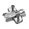 Mounting plates Cross with oblong hole height adjustment, with expanding sockets, 1.5mm. 461680.