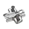 Mounting plates Cross with oblong hole height adjustment, with Euro screws, 3mm. 460853.