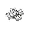 Mounting plates Cross with oblong hole height adjustment, screw-on, 0mm. 460672.