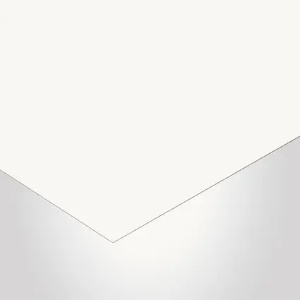 Formica Laminate, 7197 Dover White, 58 (Matte) finish, Grade 12 (Thickness 0.035", Horizontal Postforming / HGP), 48" x 96"