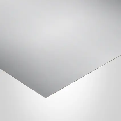 Formica Laminate, M2021 Mirror Aluminum, 99 (DécoMétal) finish, Grade 85 (Thickness 0.040"), 48" x 96"