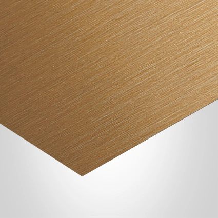 Formica Laminate, M2126 Brushed Bronze Stoned Aluminum, 99 (DécoMétal) finish, Grade 85 (Thickness 0.040"), 48" x 120"