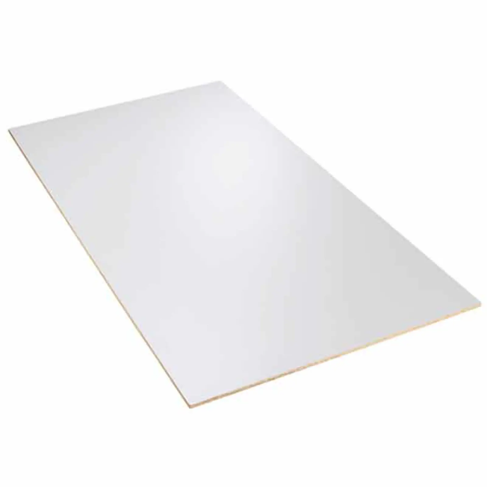 MDF Mince, Blanc 1 Côté 3mm x 49" x 97". 530087.