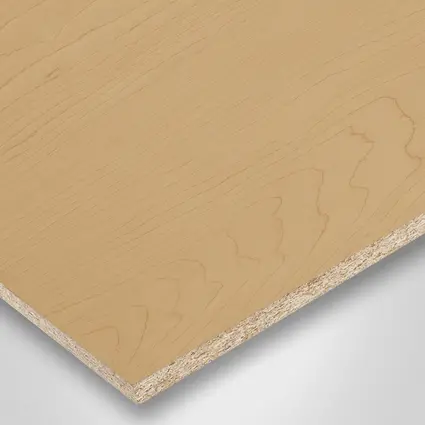 Tafisa® panel, L303 Hardrock Maple, CR-Crystalite finish 2Sides, Prelude® collection, with Particle core (PC), 5/8" x 49" x 97"