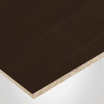 Tafisa® Panel, L469 Hot Fudge, Crystalite (CR) finish 2Sides, PRELUDE® collection, with Particle core (PC), 1-1/8" x 61" x 109". 440782.