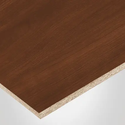 Tafisa® panel, L473 Dark Rum Cherry, CR-Crystalite finish 2Sides, Prelude® collection, with Particle core (PC), 5/8" x 49" x 97"