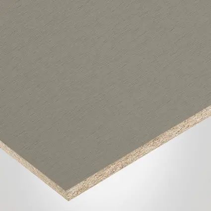 Tafisa® panel, L474 Brushed Aluminum, CR-Crystalite finish 2Sides, Prelude® collection, with Particle core (PC), 5/8" x 49" x 97"