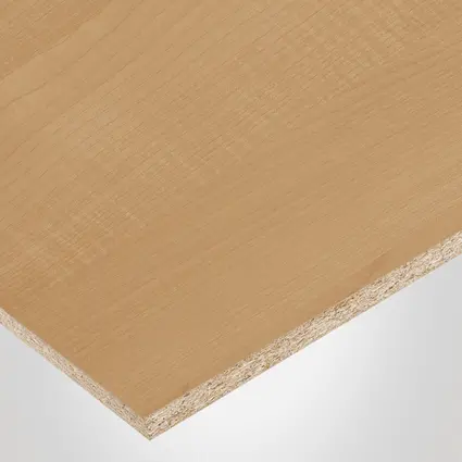 Tafisa® panel, L476 Prestige Maple, CR-Crystalite finish 2Sides, Prelude® collection, with Particle core (PC), 5/8" x 49" x 97"