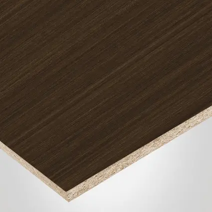 Tafisa® panel, L494 Dark Chocolate, CR-Crystalite finish 2Sides, Prelude® collection, with Particle core (PC), 5/8" x 49" x 97"