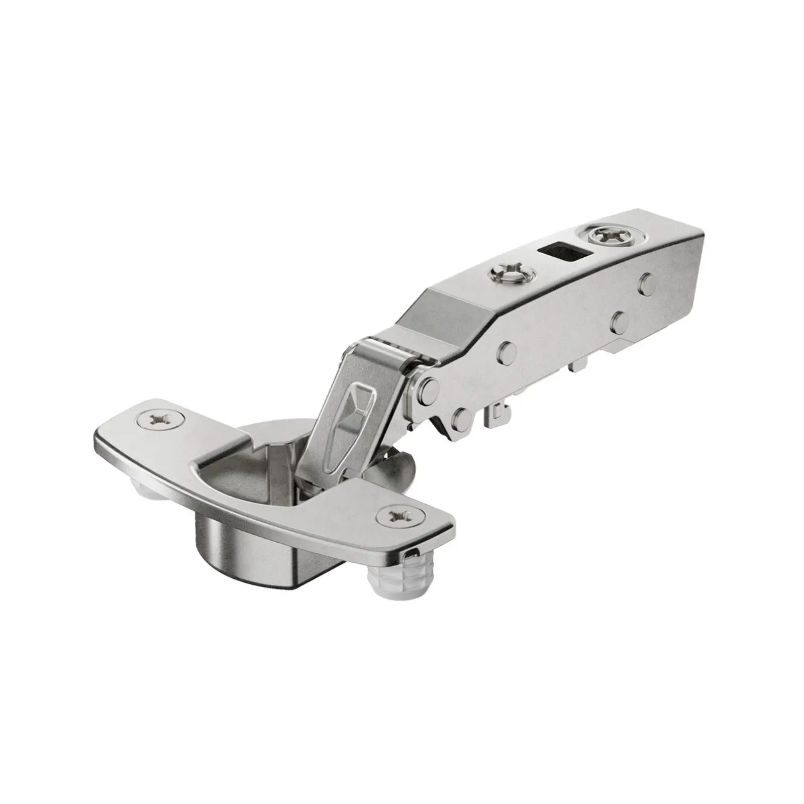 Hinge Sensys 8645, with self closing feature, without integrated silent system, Full overlay, with press-in, TB53 cup, with 110° opening angle. 461410.