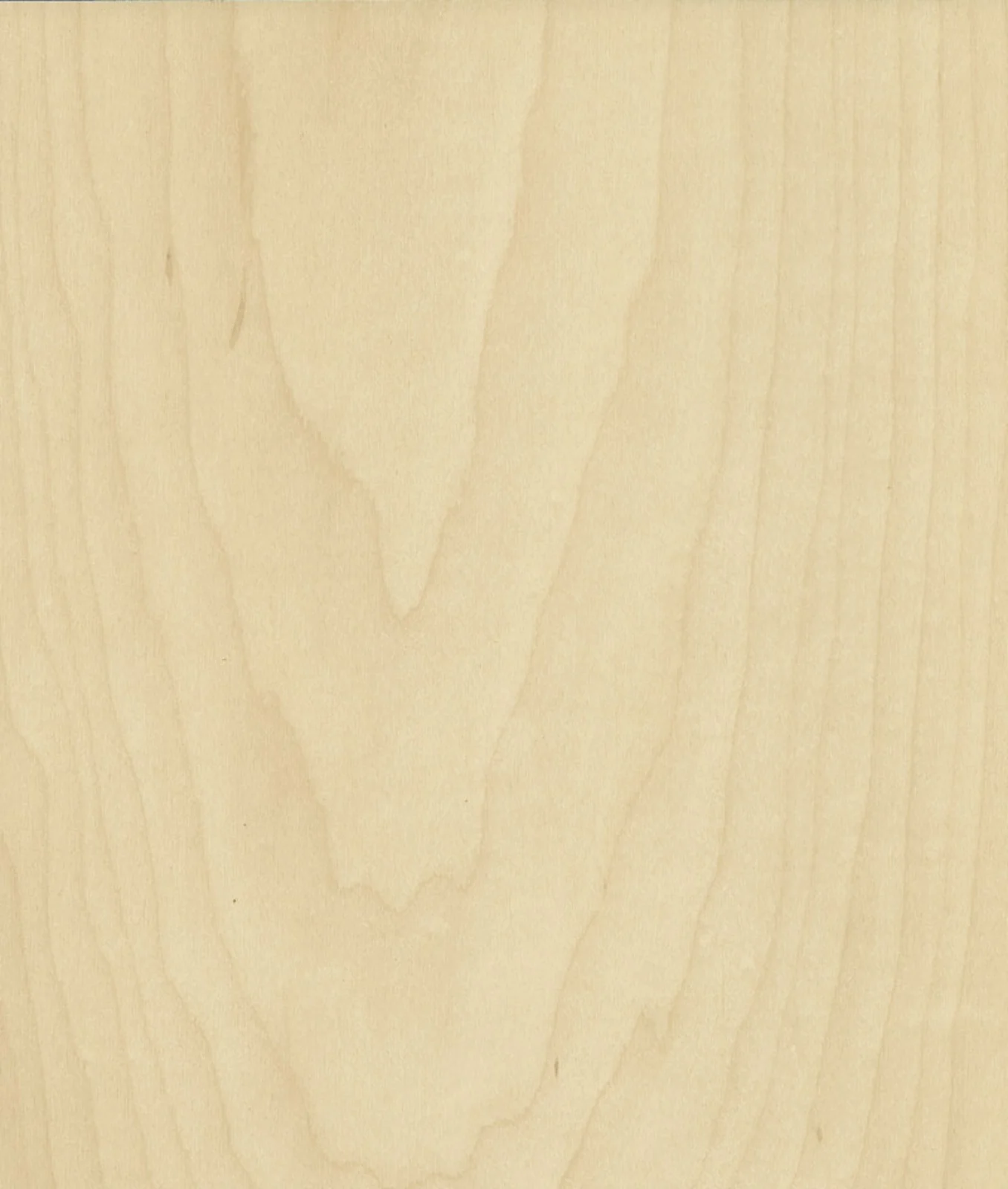 Plywood Rotary cut (RC) Maple, Front BW / Back 2W, Whole Piece WP Assembled 2 Sides,  with Particle core (PC), 3/4" x 48-1/2" x 96-1/2". 033416.