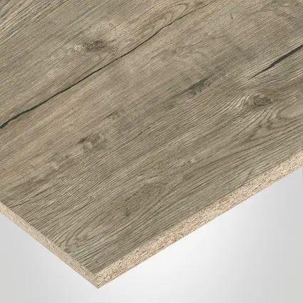 Uniboard® panel, K06 Silverwood, RI-Rio® finish 2Sides, with Particle core (PC), 5/8" x 49" x 97"