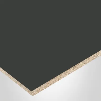 Uniboard® Panel sheet, 123 Charcoal, Supermat® (SM) finish 2Sides, with Particle core (PC), 5/8" x 49" x 97"