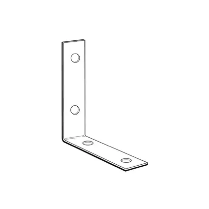 Nüvo, Bracket, 3-1/8" x 3-1/8" x 5/8", Steel Zinc Plated finish, 100 unit per pack