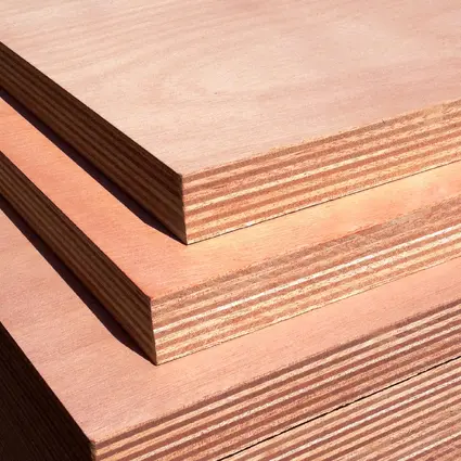 Okume Plywood, BB / CC,  15mm x 18mm x 60-1/2" x 108-1/2". 561230.