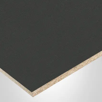 Uniboard® Panel sheet, 123 Charcoal, Calico (CA) finish 2Sides, with Particle core (PC), 5/8" x 61" x 97". 701708.