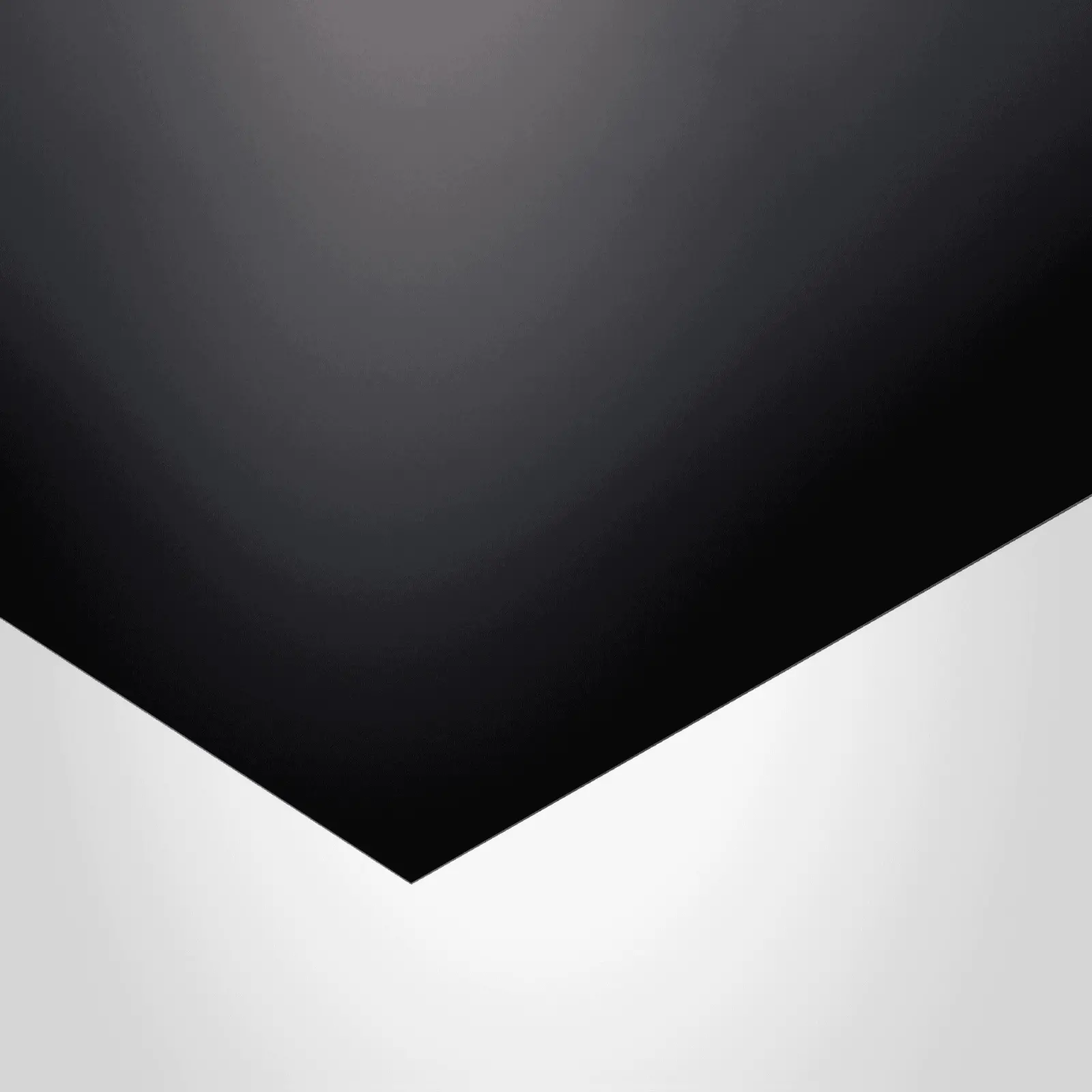 EGGER Laminate, U999 Black, PerfectSense® - PT-Premium TopMatt finish, 0.8mm x 49" x 97". 752192.