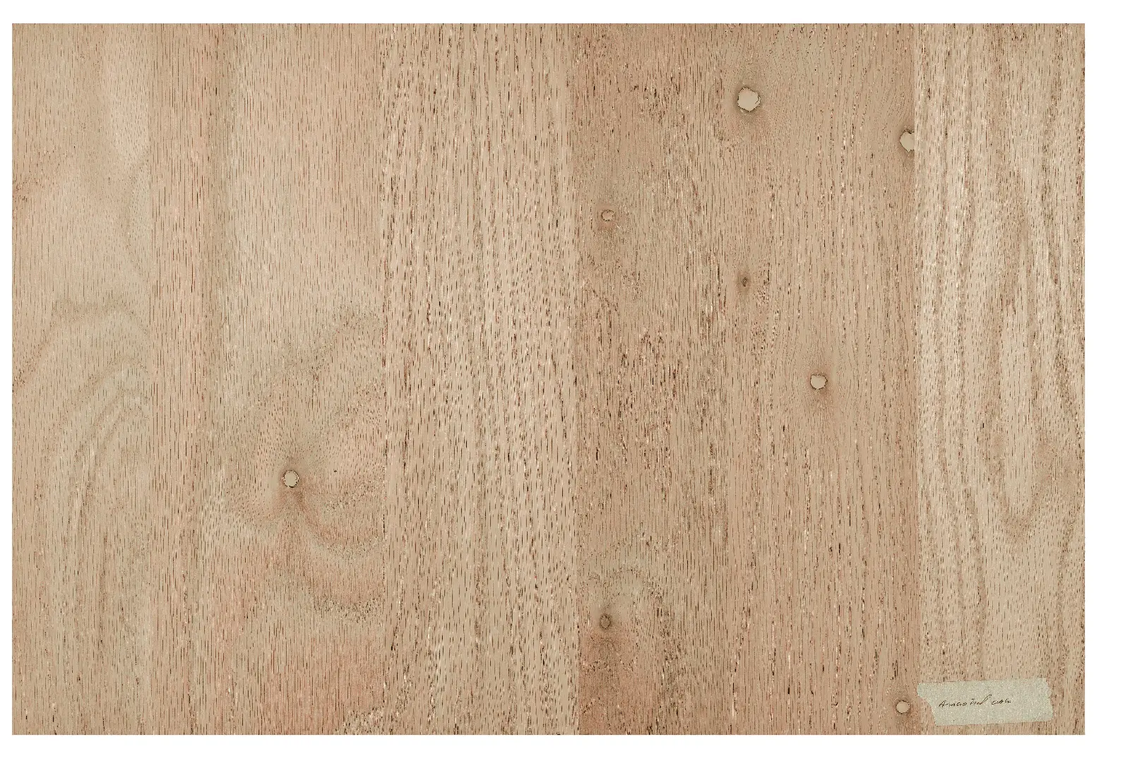 Wood Veneer Sheet, White Oak, Grade Urban, Polyback, 48" x 96". 812798.