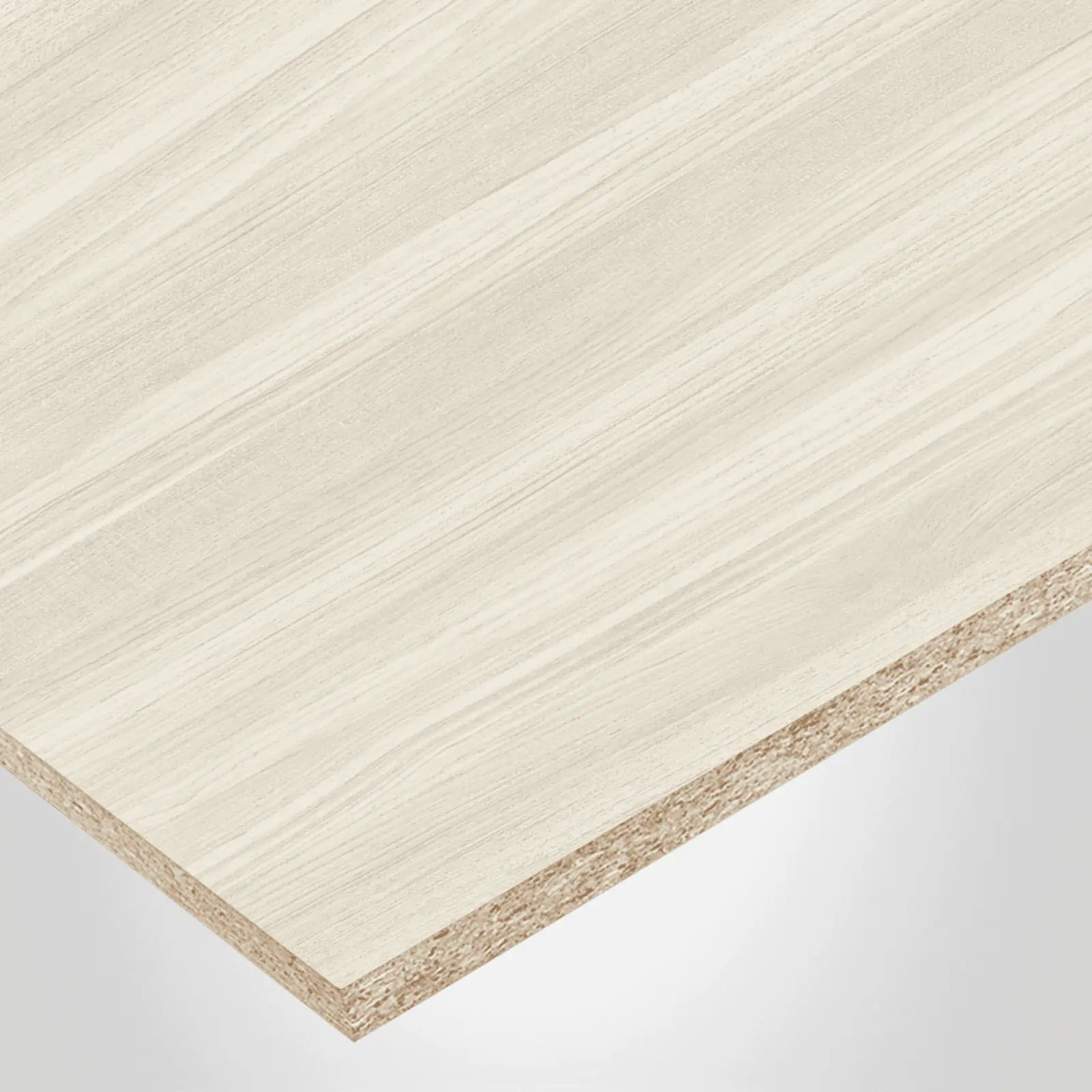 Uniboard® panel, K43 Summit White, VE-Vellum finish 2Sides, with Particle core (PC), 5/8" x 61" x 97". 701466.