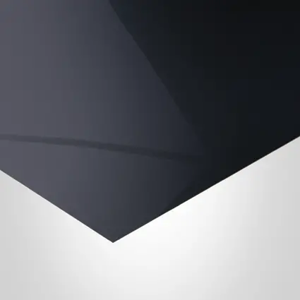 EGGER Laminate, U999 Black, PerfectSense - PG (Premium Gloss) finish, 1/32" x 51-1/2" x 110-1/4"