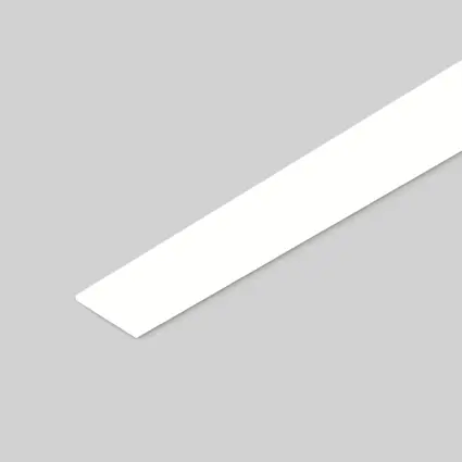 PVC Edge Banding, White, Super Matte finish, Dura Edge 7717, 0.018" x 15/16" x 600'